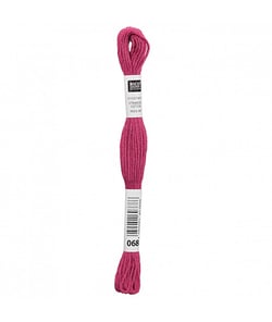 Fil à broder mouliné Uni - Rico Design 068 Rose