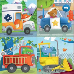 Puzzle Progressif Animaux Sauvages - EDUCA - Moins de 100 pièces