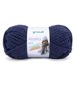 Pelote de laine à tricoter ALASKA - 100gr - Gründl Bleu (03)