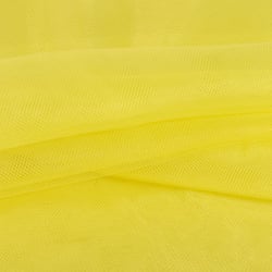 Tissu Tulle souple grande largeur uni Jaune - Au mètre