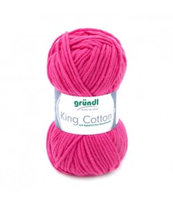 Pelote de Coton à tricoter KING COTTON - Grundl 07 Rose