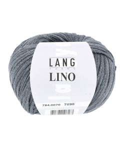 Pelote de lin à tricoter Lino - Lang Yarns 70 Gris