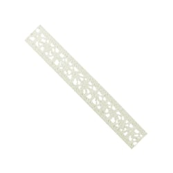 MégaCréa DIY - Ruban dentelle en coton blanc fleur 1,8 cm x 2 m