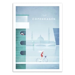Affiche 30x40 cm - Visit Copenhagen - Henry Rivers
