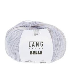 Pelote de Coton à tricoter et crocheter BELLE - Lang Yarns 24 Gris