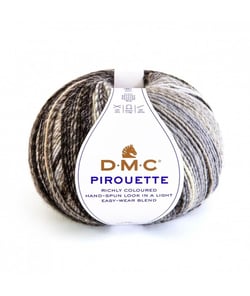 Fil à tricoter PIROUETTE - 200gr - DMC 694 Gris
