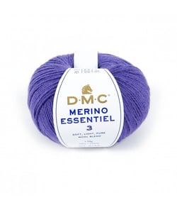 Pelote de laine Merino Essentiel 3 - DMC - Certifié Oeko-Tex 961 Violet