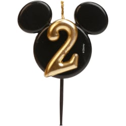 Bougie Anniversaire Mickey Mouse N°2   8,5 cm