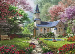 Puzzle 1000 pièces - Dominic Davison - Jardin Fleuri - Eurographics