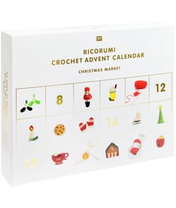 Calendrier de l'Avent Ricorumi - Marché de Noël - Rico Design Blanc