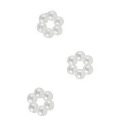 Fleur en perles acryliques, 10mm ø, 60 pièces