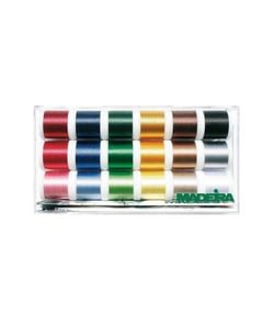 Coffret de Fils à Broder Rayon 40 - 18 x 200m - Madeira Multicolore