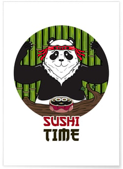 Affiche Sushi Time | A3 : 29,7x42cm