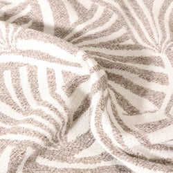 Tissu Jacquard d'ameublement Danube Lin sur fond Naturel