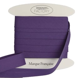 Biais Coton Violet 18mm par 5 mètres – designers-factory
