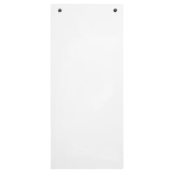 Paquet 100 fiches intercalaires horizontales unies perforées - 105x240mm - Blanc - x 12 - Exacompta