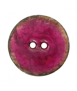 Carte de 1 bouton Coco laqué Bordeaux 40mm - Union Knopf Rouge