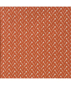 Tissu coton Géo Lixnec de 150 cm de largeur Paprika/blanc Multicolore vendu par 50 cm