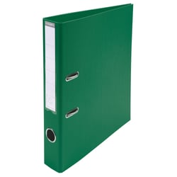 Classeur à levier PVC A4 dos de 50mm. - Vert foncé - x 10 - Exacompta