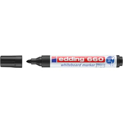 Marqueur pour tableau blanc - EDDING - Noir - Pointe ronde 1,5-3 mm - Lot de 10