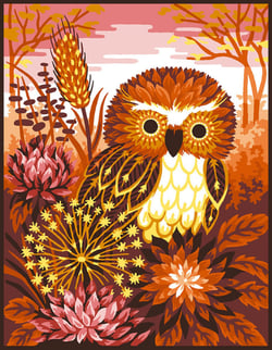Canevas antique La chouette 50x65cm