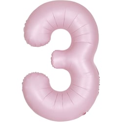 Ballon Géant Rose Mat - Chiffre 3