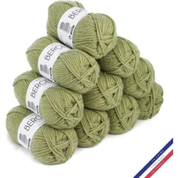 10 pelotes de laine - Algue blanc - 100% acrylique - Bergère de France - Barisienne 7