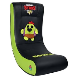 Fauteuil à bascule gaming Brawl Stars Spike - Similicuir noir et vert - Subsonic
