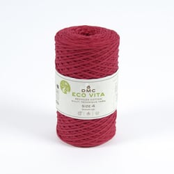 DMC - Fil Coton Recyclé Eco Vita 4mm 250g Col. 05 rose rouge