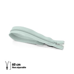 Fermeture éclair 60 cm Nylon 4mm