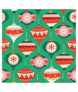Tissu coton Dashwood boules de Noël de 110 cm de largeur Noel 2208 vendu par 50 cm