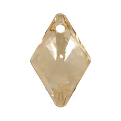 2 Breloques Facettees 14X9 Or 2 Breloques Facettees 14X9 Or