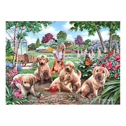 Puzzle 500 pièces - Pièces XXL - Chiots Boueux - HOP - House of Puzzles
