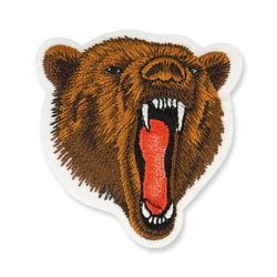 Lot de 3 écussons thermocollants tête de ours 5x5cm