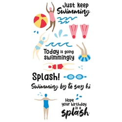Tampons transparents - Natation - 29 clear stamps - Sizzix