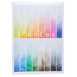 Album photo à pochettes 300 photos 10x15cm Rainbow - Blanc - x 6 - Exacompta