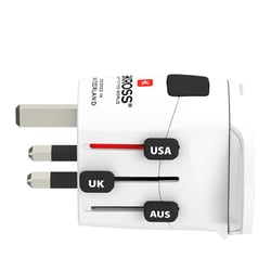 Skross Adaptateur de Voyage Pro Light World Prises Universel Blanc