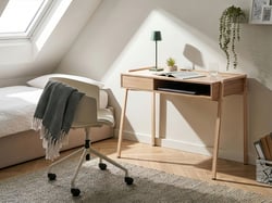 Bureau Panneau de particules de bois Marron clair KOFOTEN - Beliani