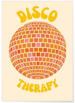 Affiche Disco Therapy 3 | A3 : 29,7x42cm