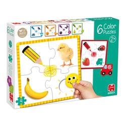 6 puzzles pour apprendre les couleurs - Goula - Vert