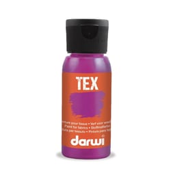 Peinture pour tissus - Fuchsia - Opaque - Peinture à l'eau - Tex - Darwi - 50ml