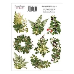 Planche de stickers couleur embelissement Fabrika Decoru SUMMER BOTANICAL STORY 351
