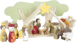 Figurine à jouer - Omm Design - Set de jeu Crèche de Noël - bois