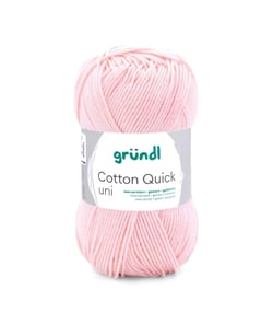 Fil à tricoter COTTON QUICK UNI - Gründl - PPSC - certifié Oeko-Tex 133 Rose
