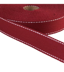 Sangle point sellier 30mm bordeaux au mètre