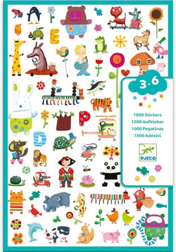 Set de découpage - collage Djeco - 160 pièces - Multicolore - Papier - Enfant