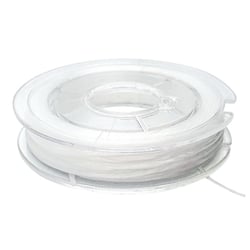 MégaCréa DIY - Fil élastique transparent rond 0,8 mm 15 m