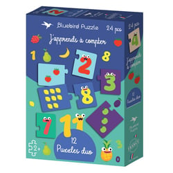 Puzzle 24 pièces - Puzzles duo - J'apprends à Compter - Bluebird Puzzle