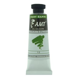 Peinture à l'huile fine en tube vert sapin 45ml - Amt