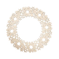 Cour.d'ornement bois,FSC MixCred, ø35cm, nature, 10 pièces, avec traverses,4,8cm,boîte 1kit